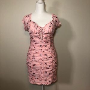 Urban Outfitters kiss the sky dress pink floral